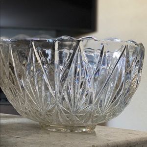 Vintage Crystal Punch bowl set